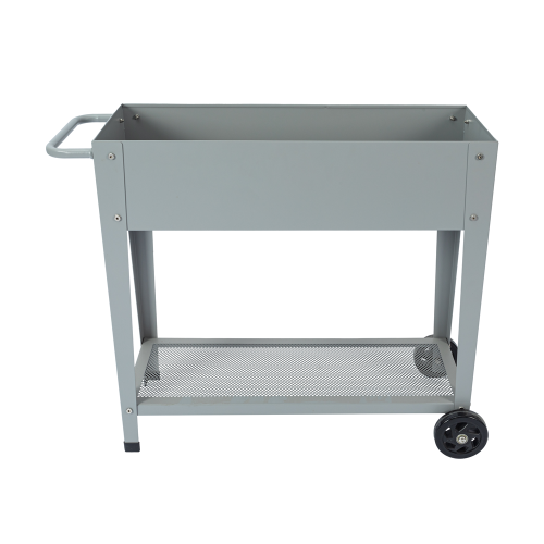 Metal Garden Planter Box with Wheels for Outdoor/Indoor